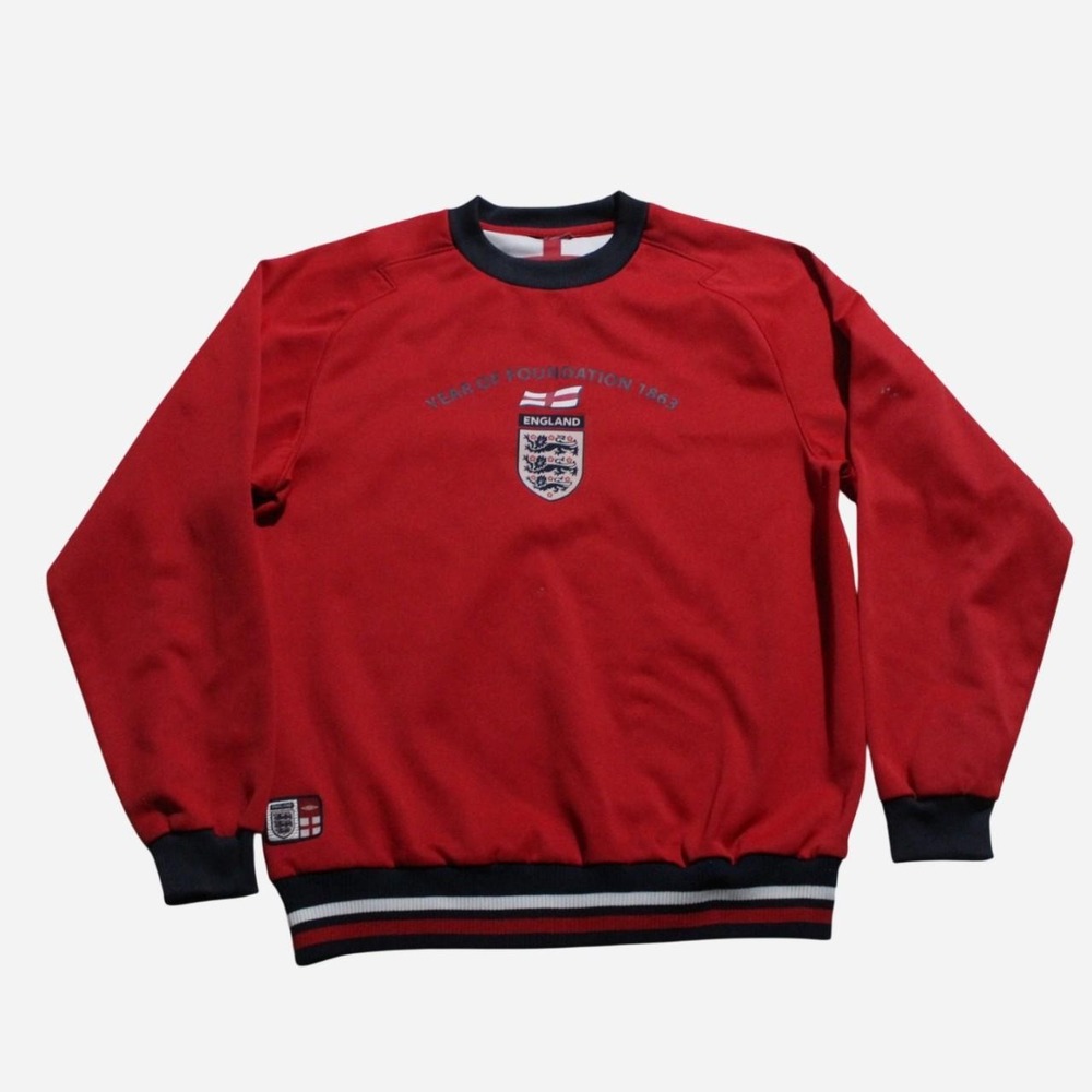Mens Vintage Y2K Skater Streetwear Sportswear Soccer Umbro England Sweater
